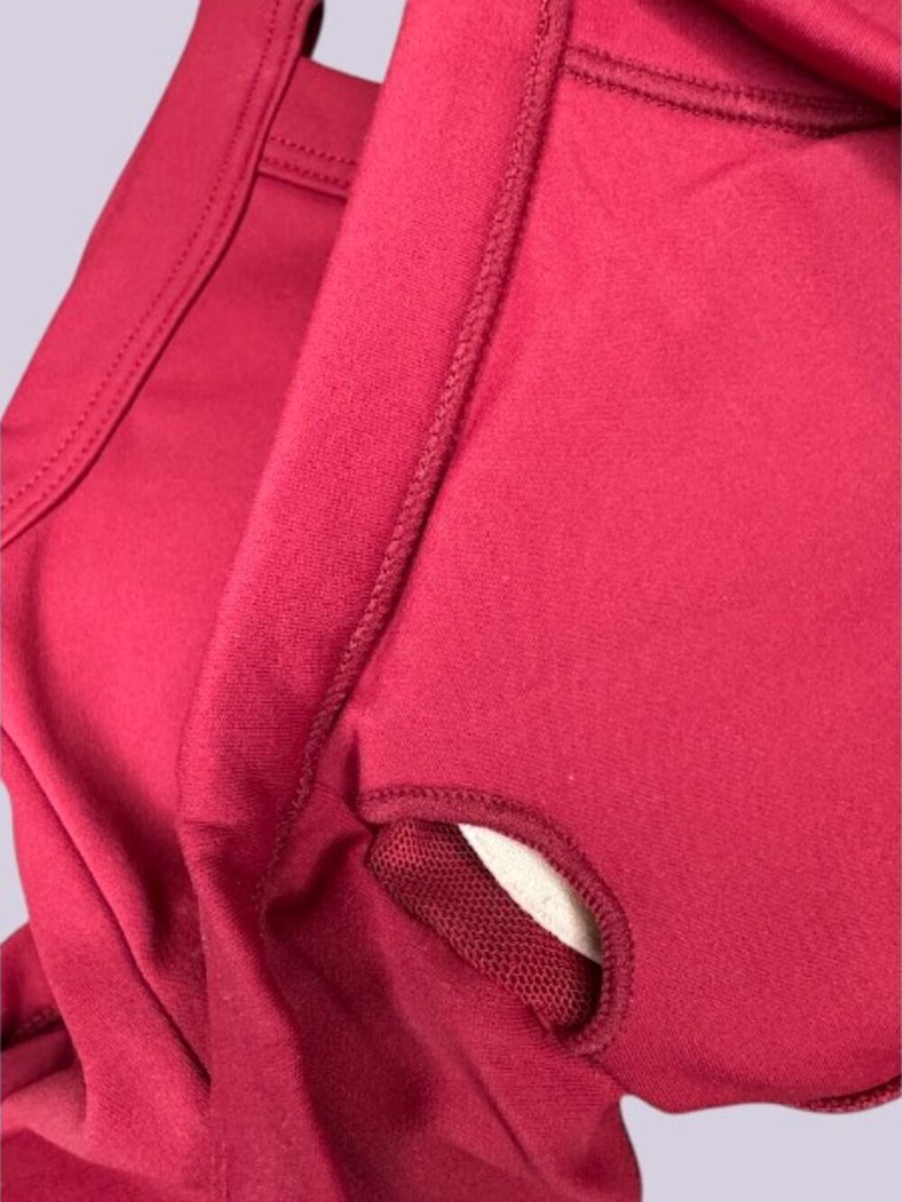 Red Matching 3 Piece Athleisure Set Jacket Leggings Sports Bra - Picture 9 of 16